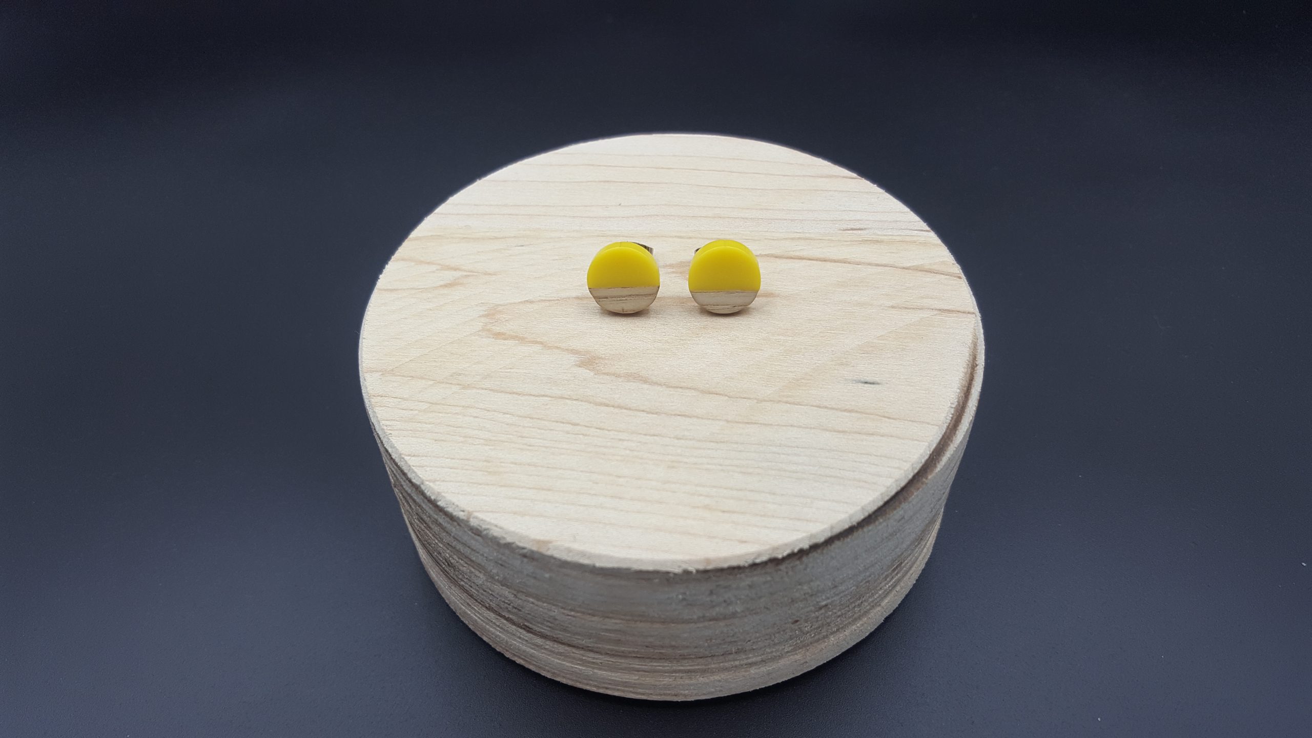 Kolczyki KÓŁKA ŻÓŁTE - obrazek 3