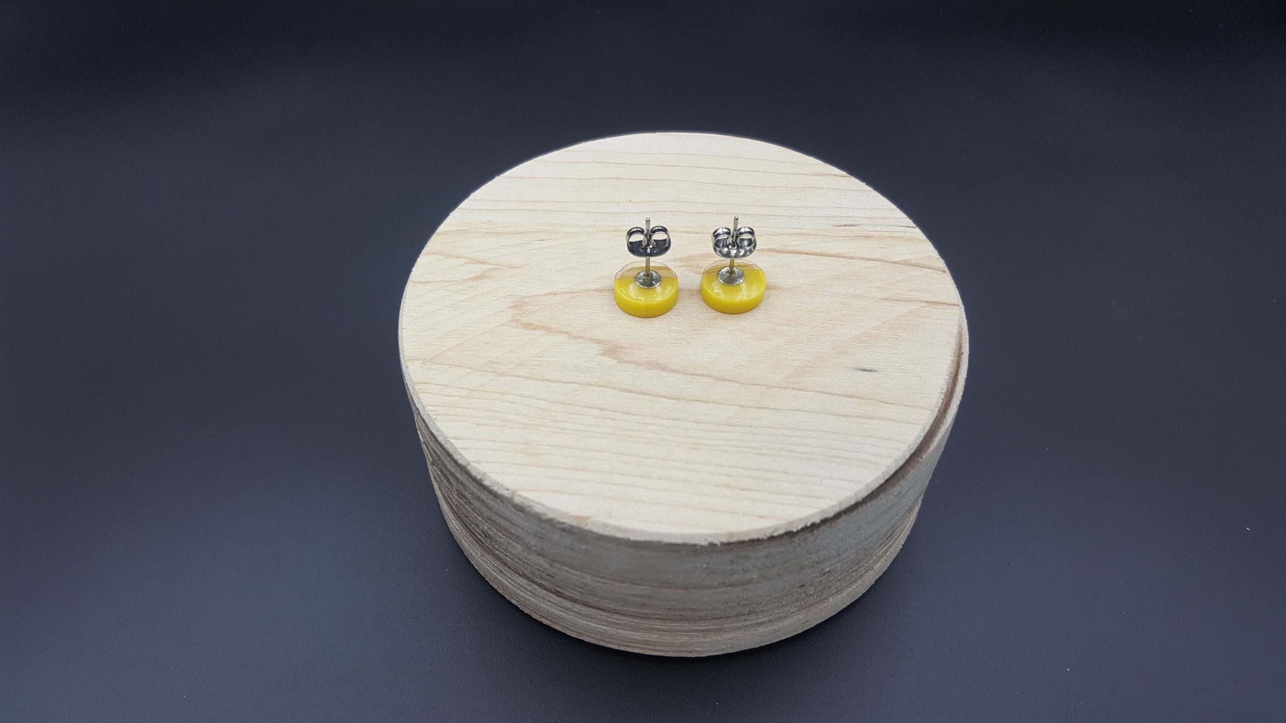 Kolczyki KÓŁKA ŻÓŁTE - obrazek 4