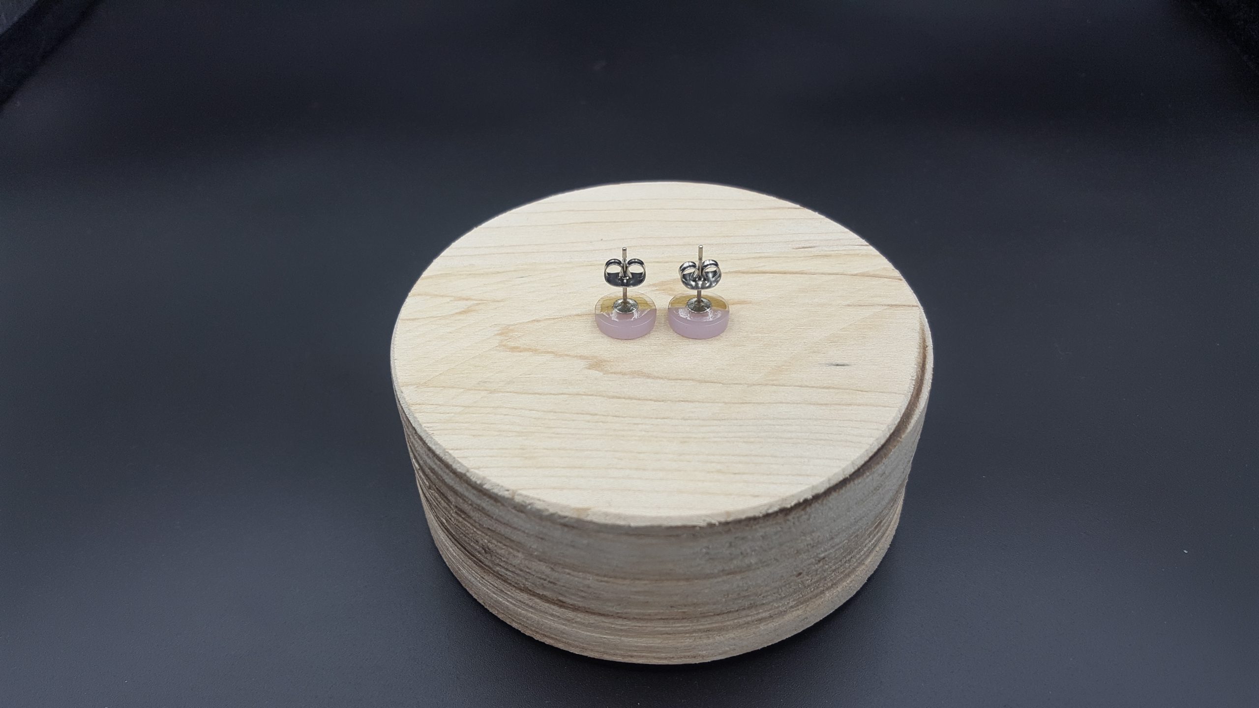 Kolczyki KÓŁKA FIOLETOWE - obrazek 4