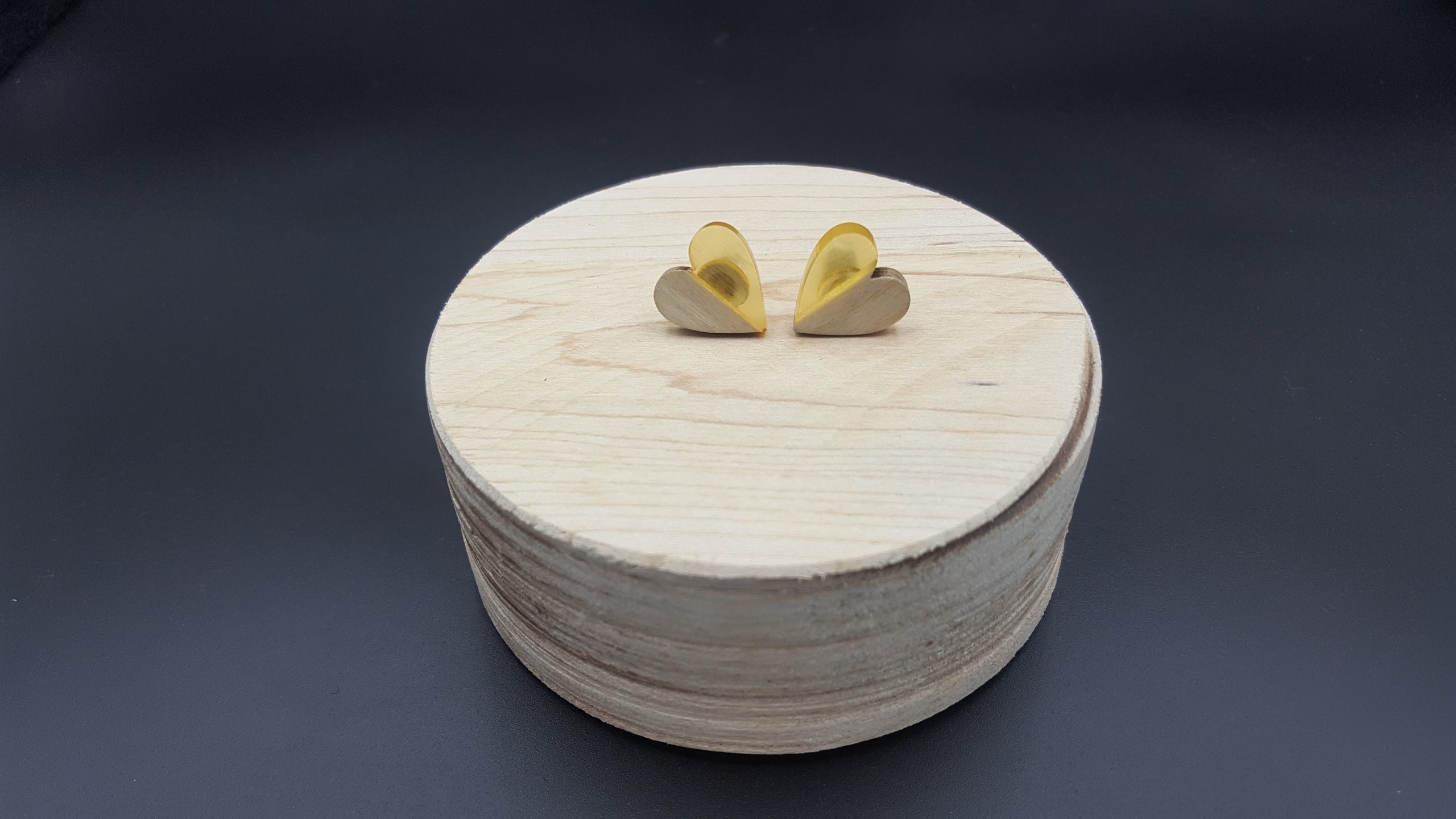 Kolczyki SERCA ŻÓŁTE