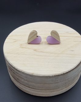 Kolczyki SERCA FIOLETOWE