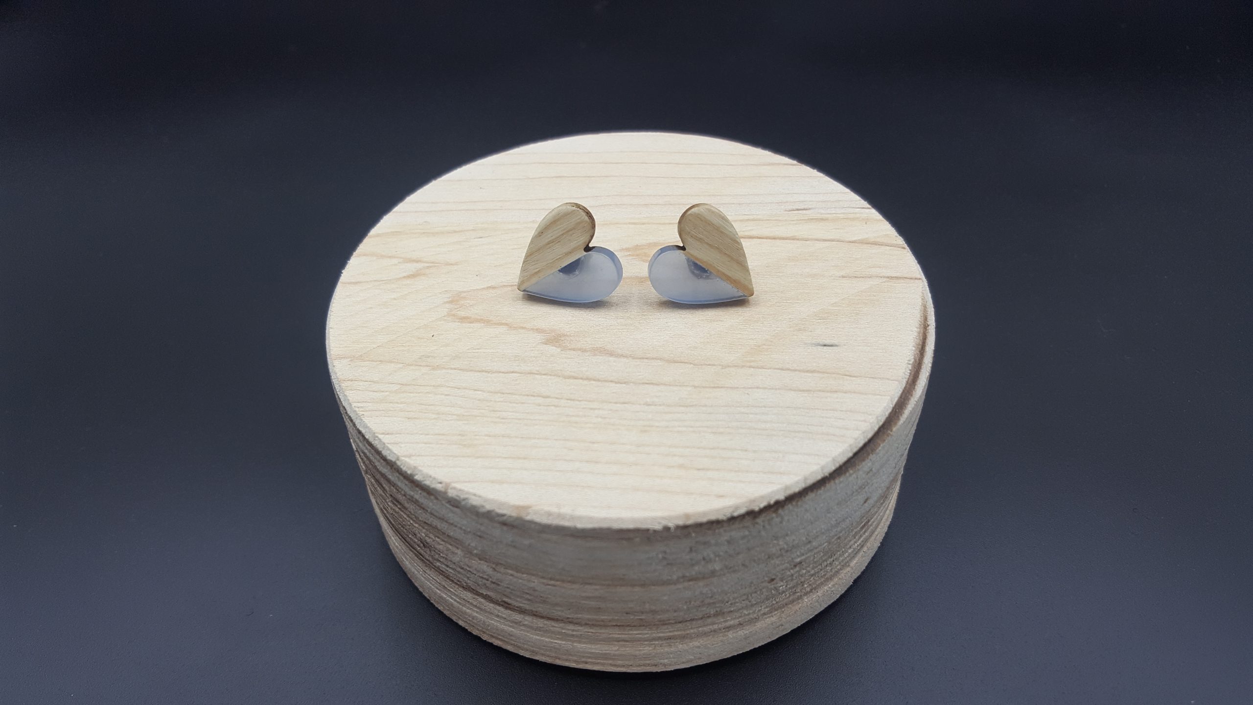 Kolczyki SERCA NIEBIESKIE