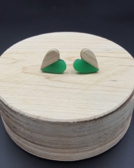 Kolczyki SERCA ZIELONE