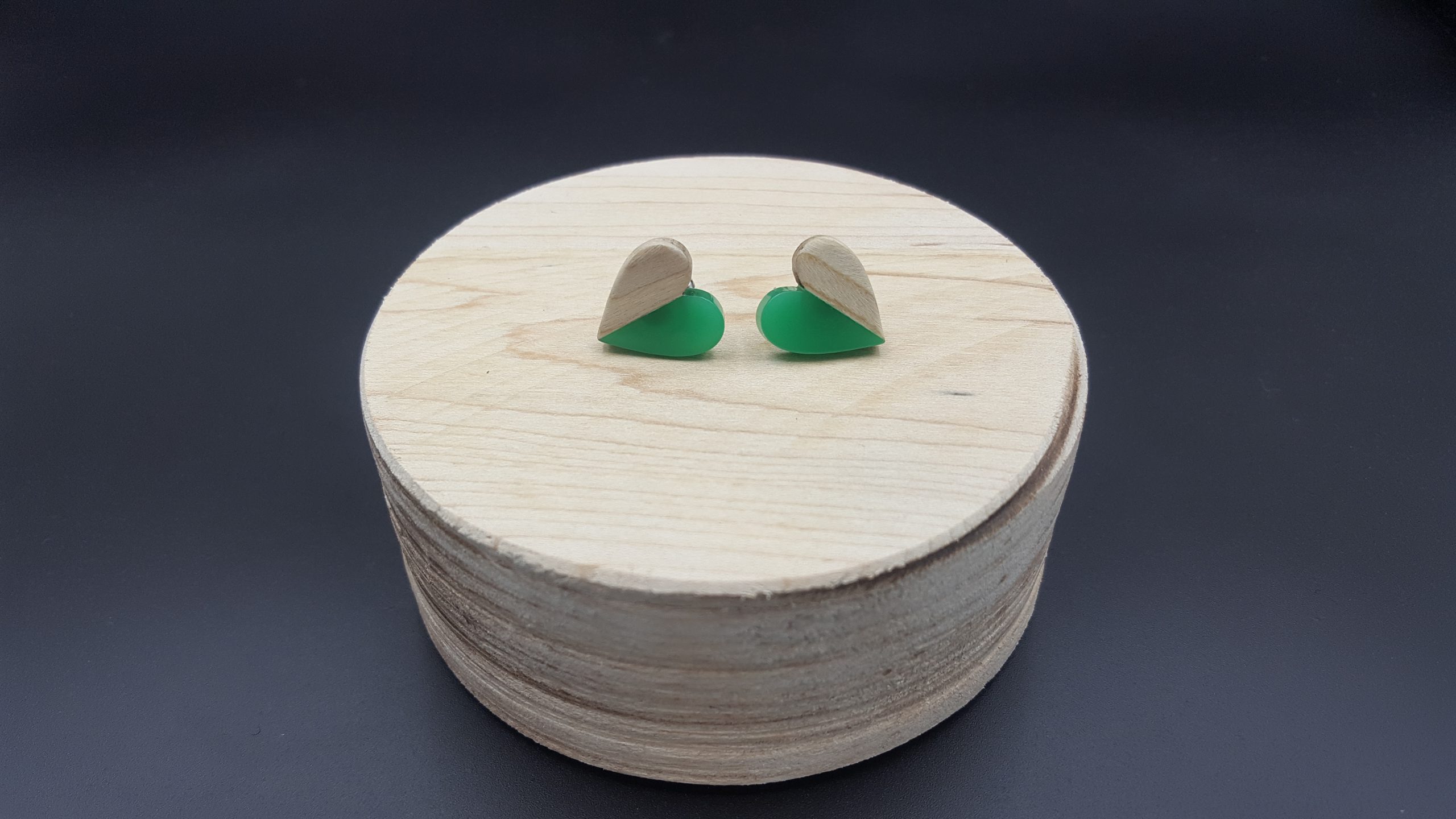 Kolczyki SERCA ZIELONE