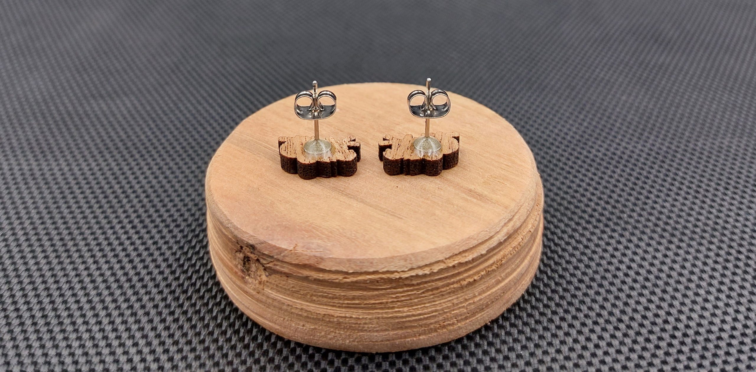 Kolczyki drewniane KOALA - obrazek 2