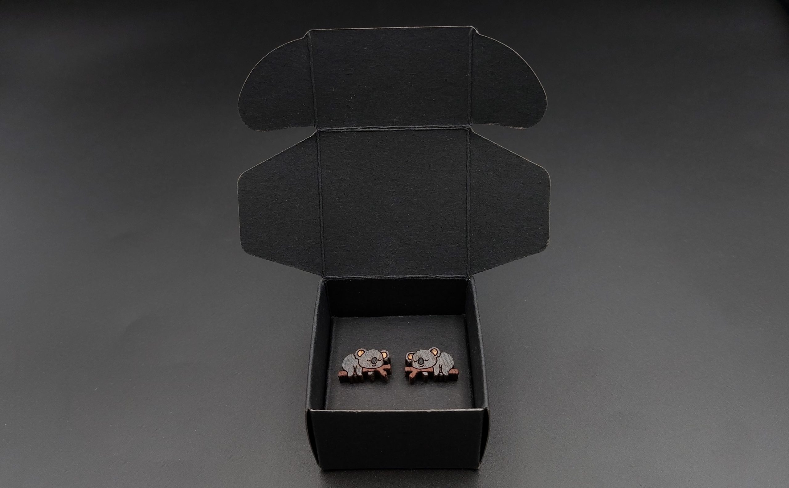 Kolczyki drewniane KOALA - obrazek 3