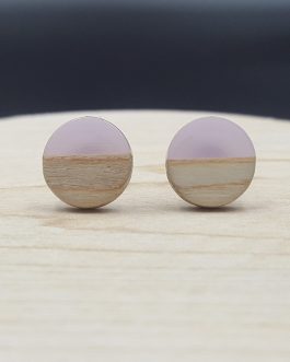 Kolczyki KÓŁKA FIOLETOWE