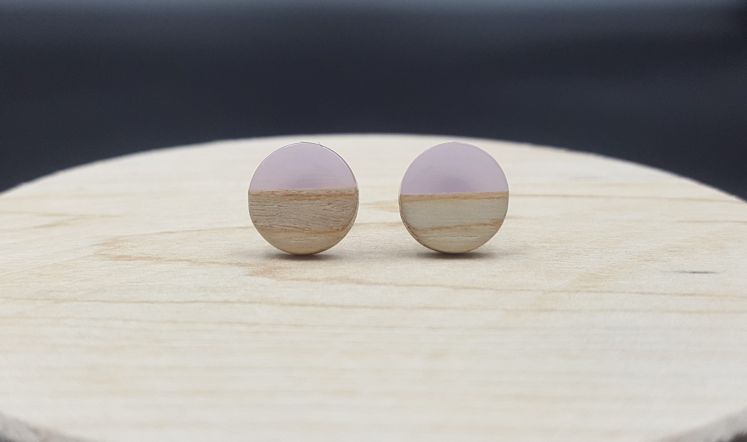 Kolczyki KÓŁKA FIOLETOWE