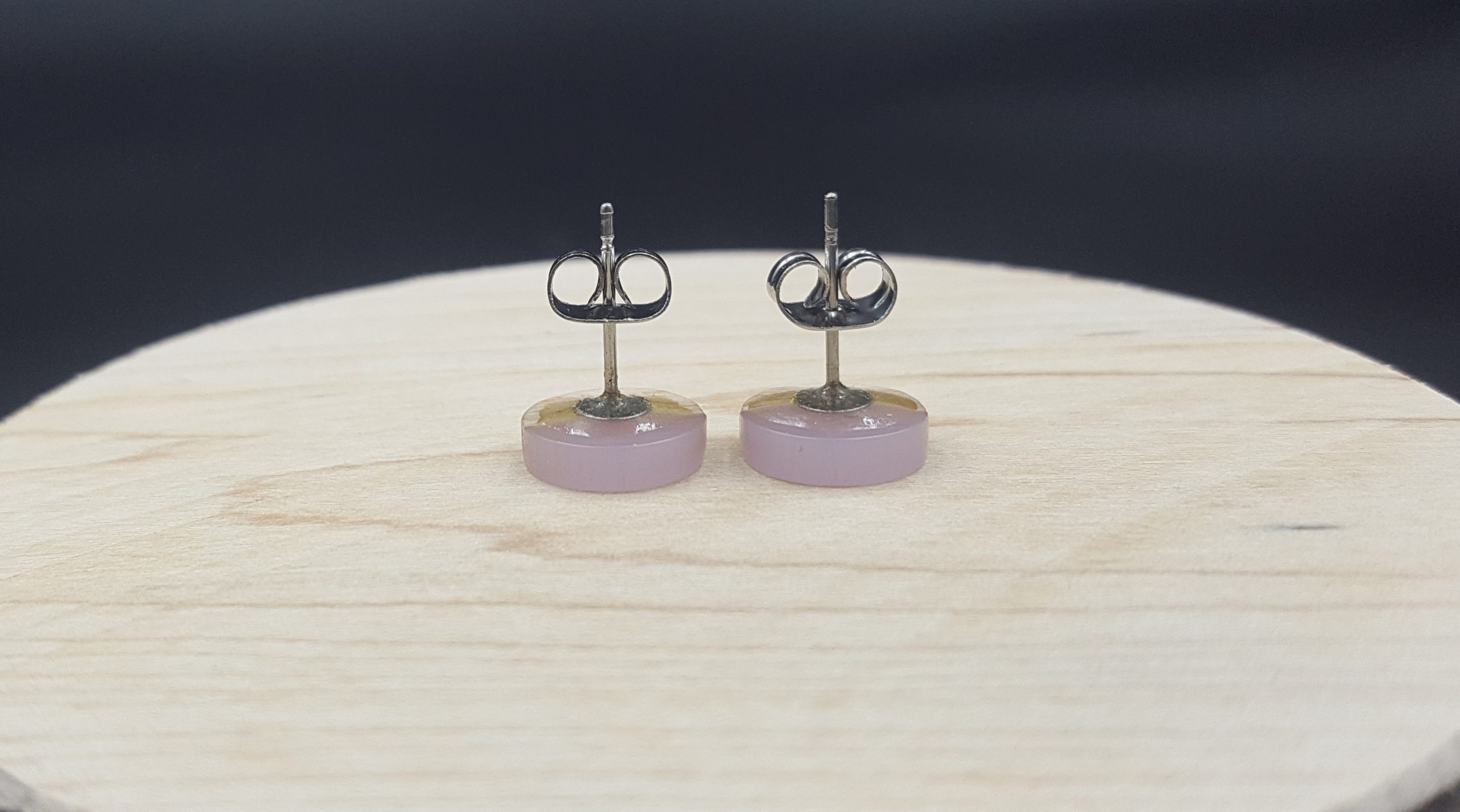 Kolczyki KÓŁKA FIOLETOWE - obrazek 2