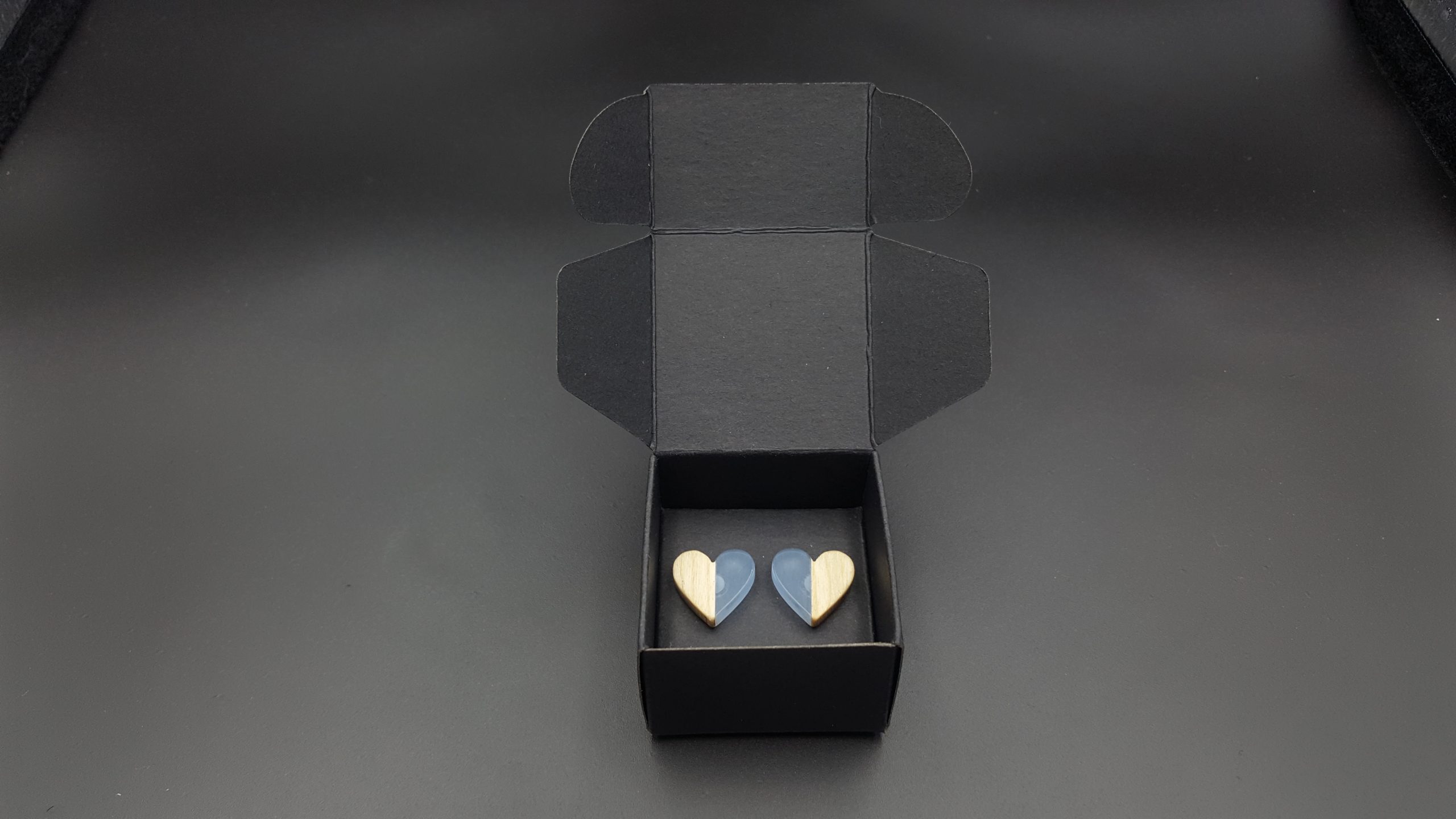 Kolczyki SERCA NIEBIESKIE - obrazek 5