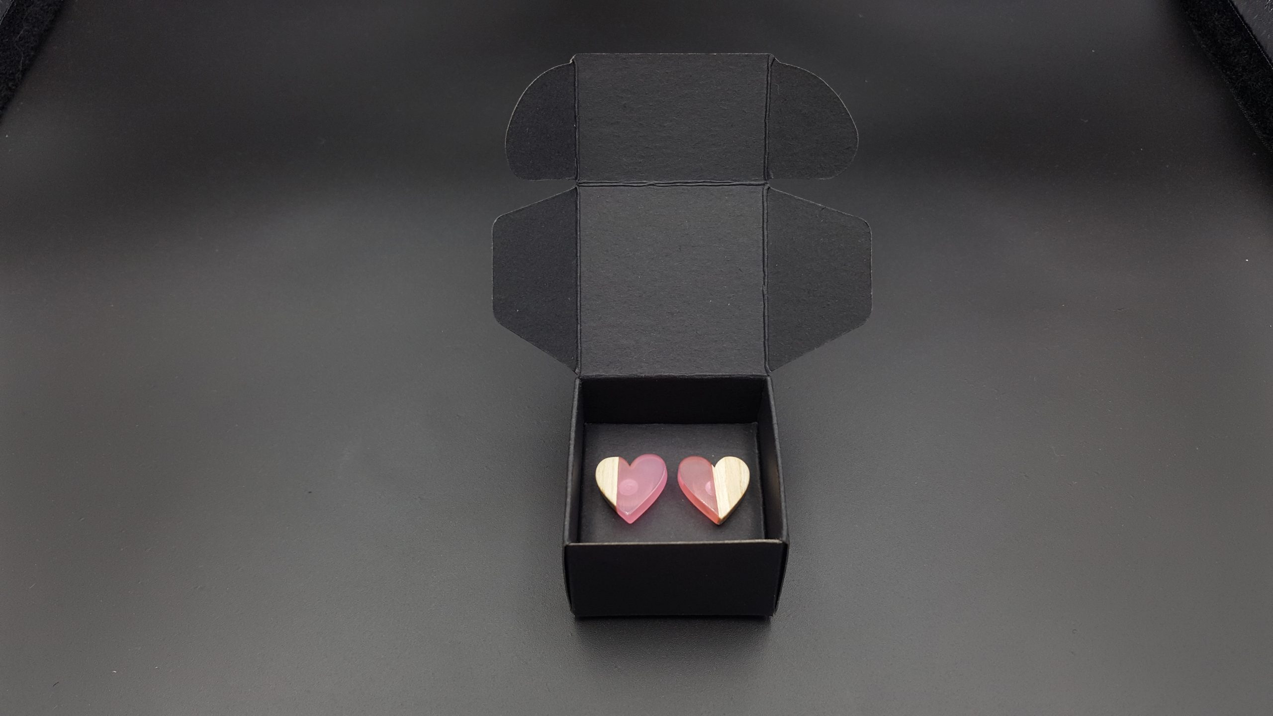 Kolczyki SERCA RÓŻOWE - obrazek 5