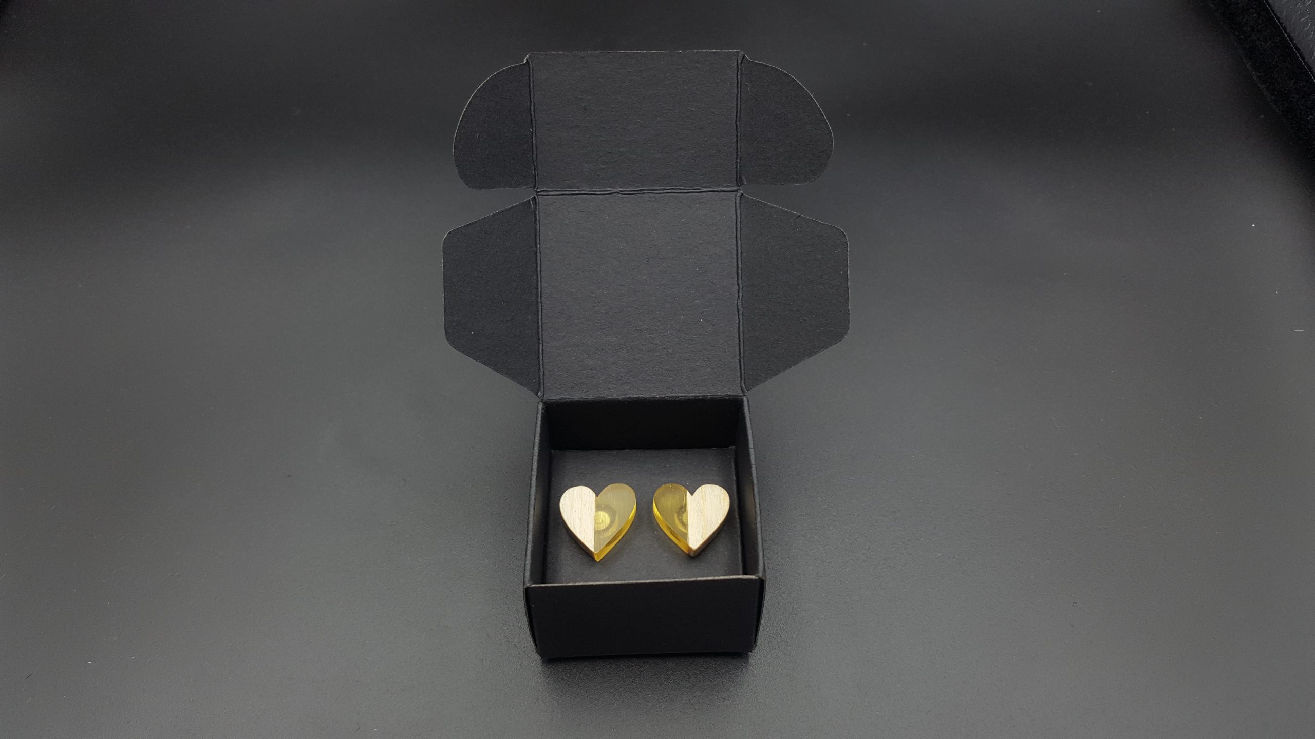 Kolczyki SERCA ŻÓŁTE - obrazek 5