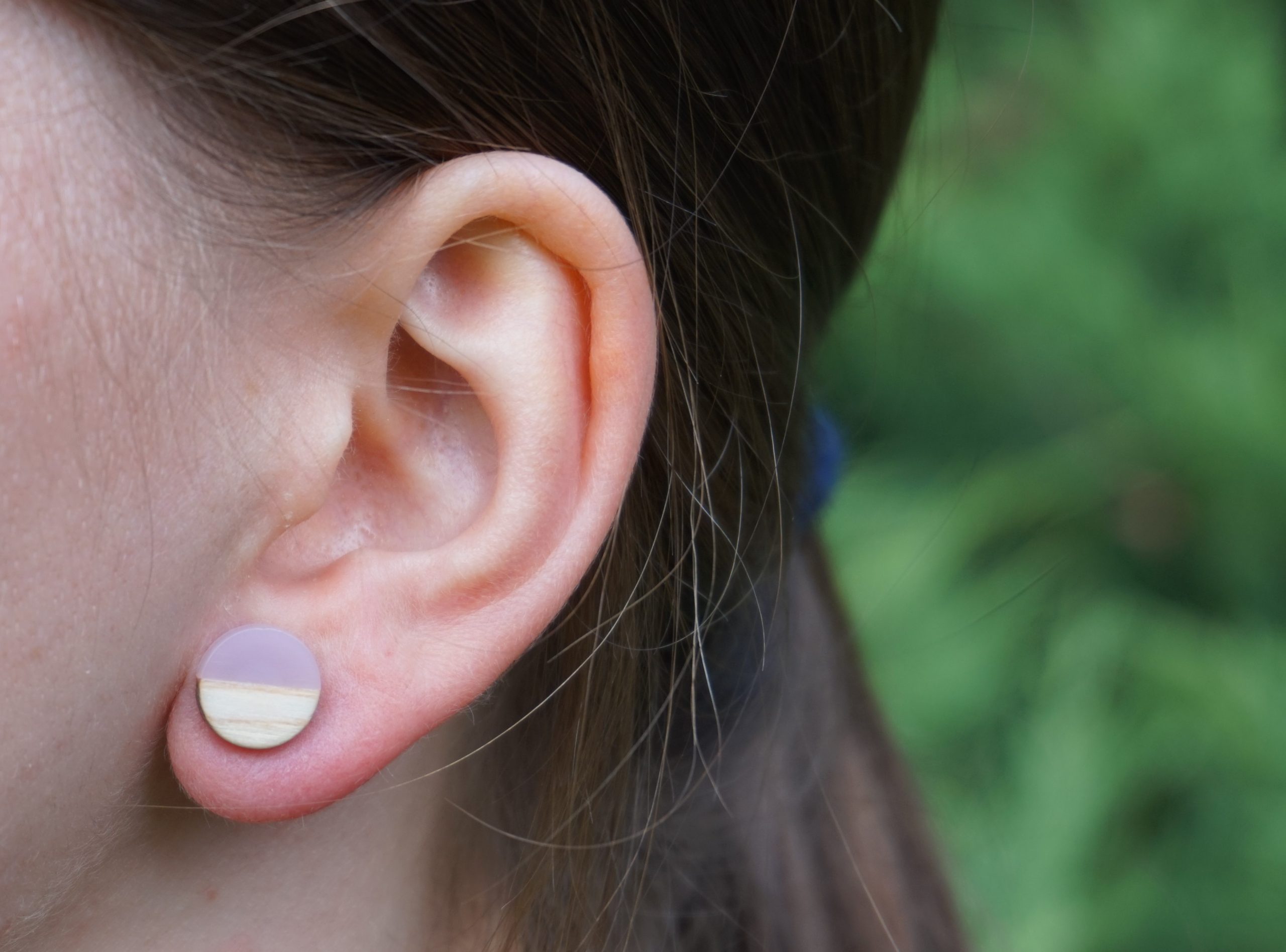 Kolczyki KÓŁKA FIOLETOWE - obrazek 7