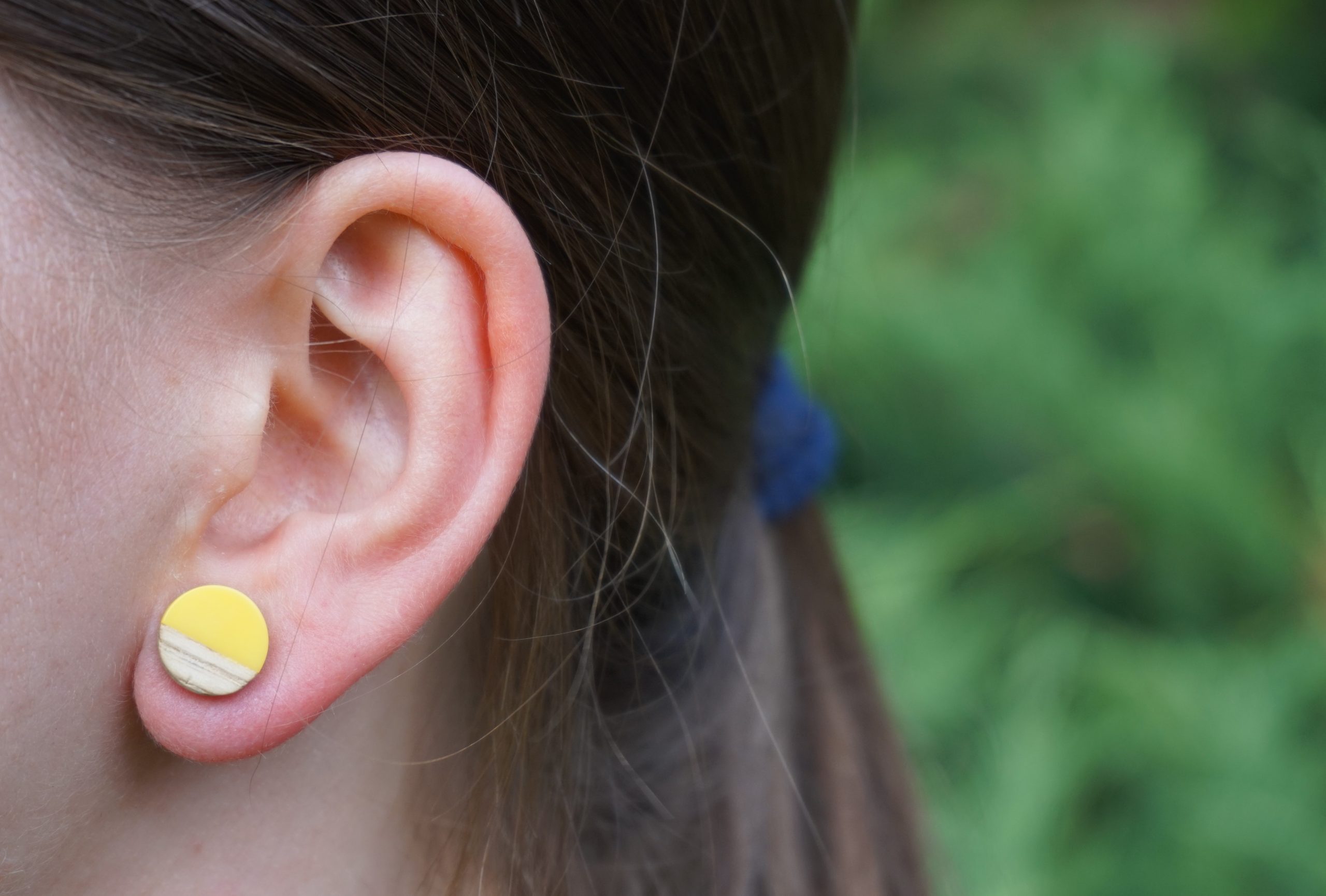 Kolczyki KÓŁKA ŻÓŁTE - obrazek 7