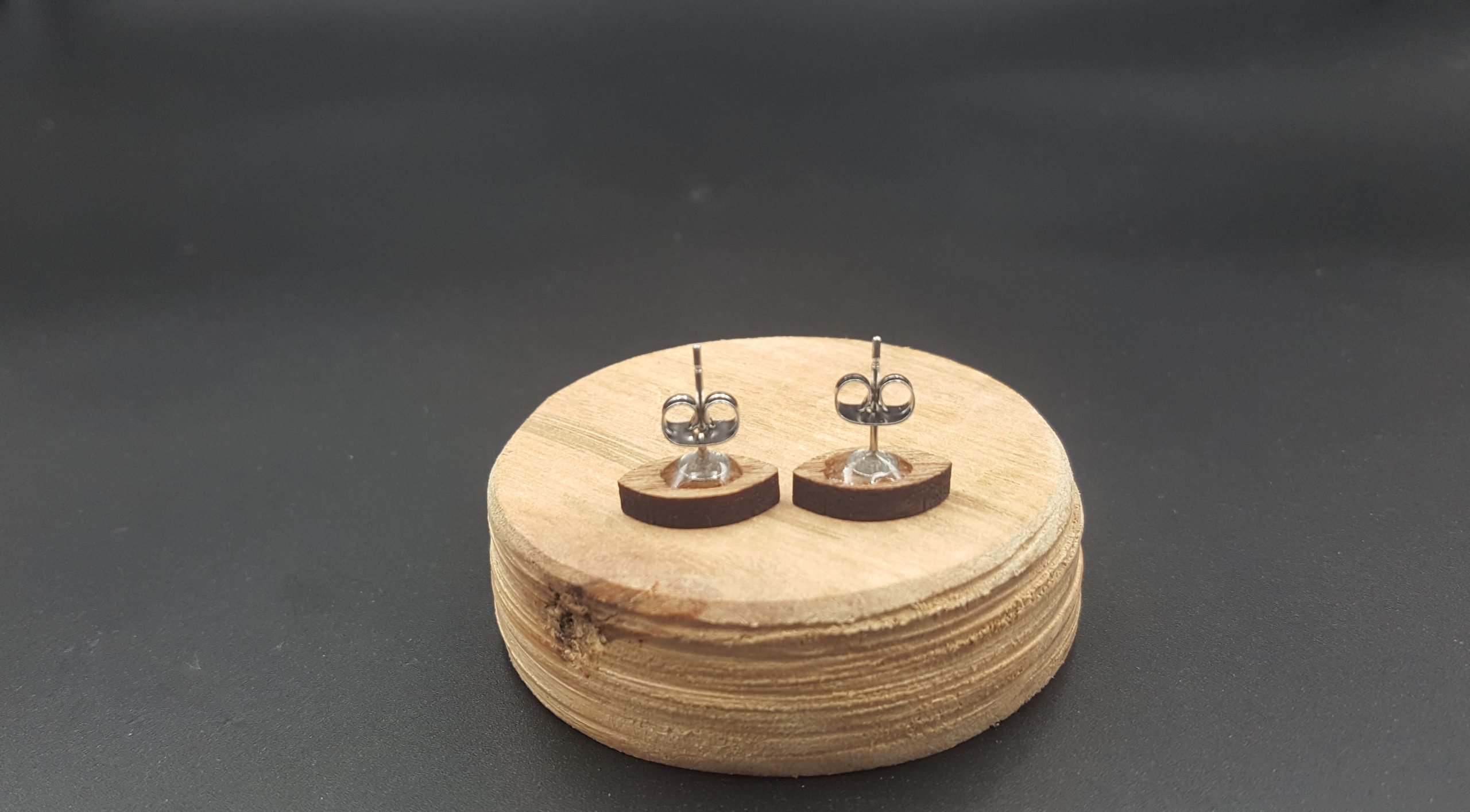 Kolczyki drewniane FOOTBALL AMERYKAŃSKI - obrazek 2