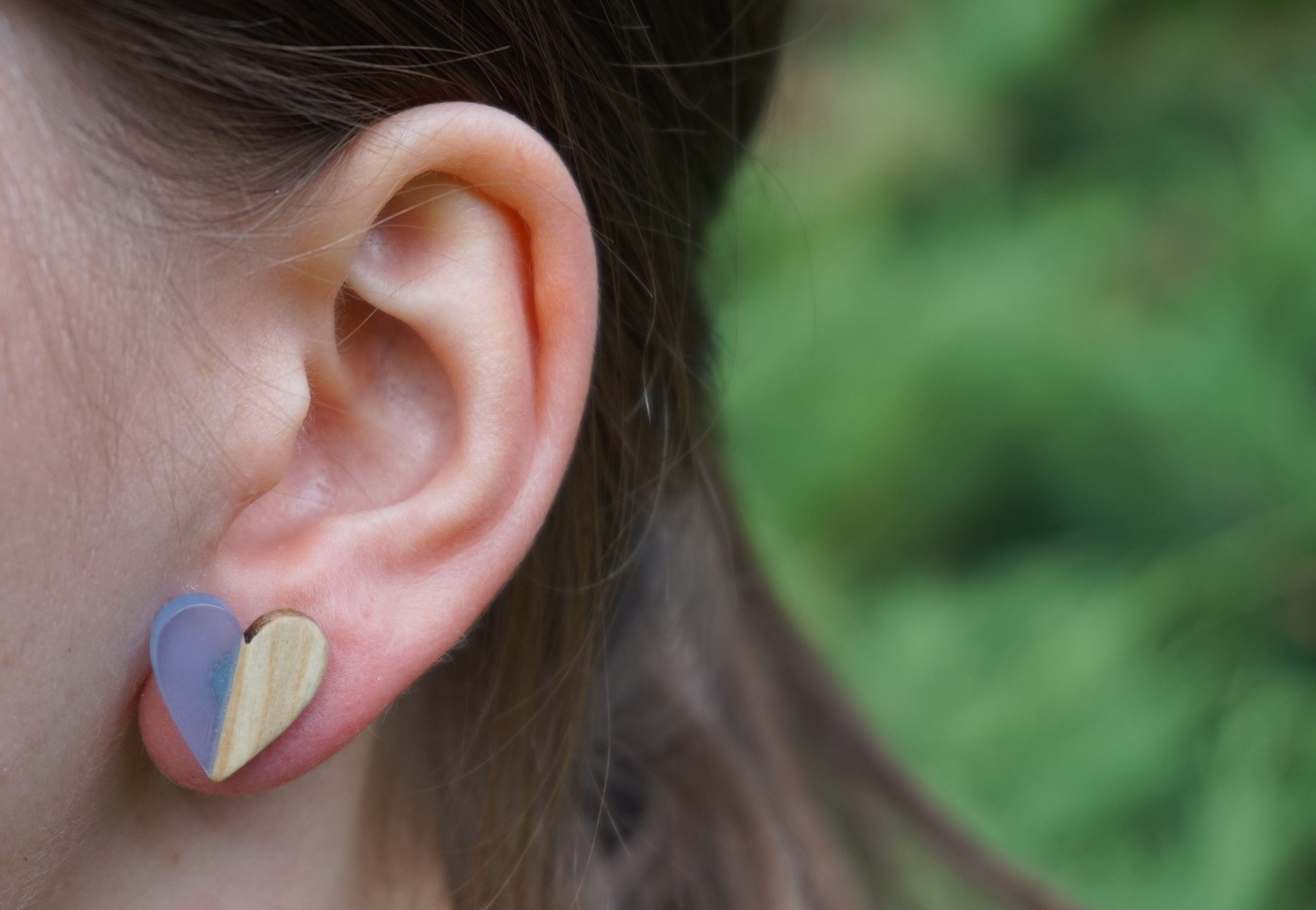 Kolczyki SERCA NIEBIESKIE - obrazek 6