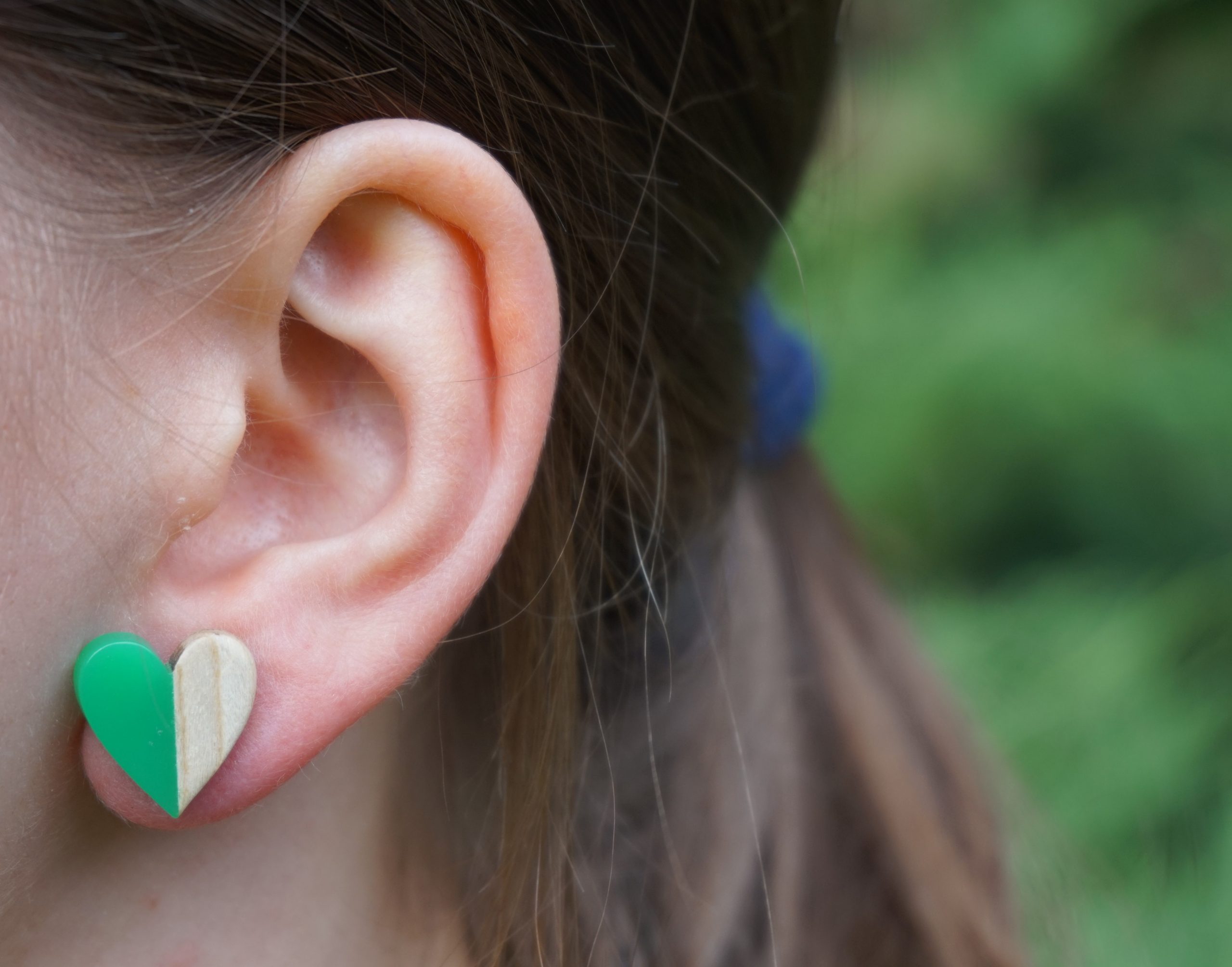 Kolczyki SERCA ZIELONE - obrazek 6