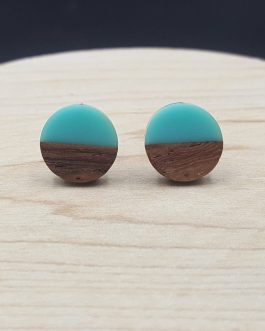 Kolczyki KÓŁKA TURKUSOWE