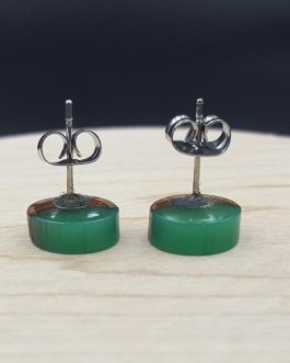 Kolczyki KÓŁKA ZIELONE