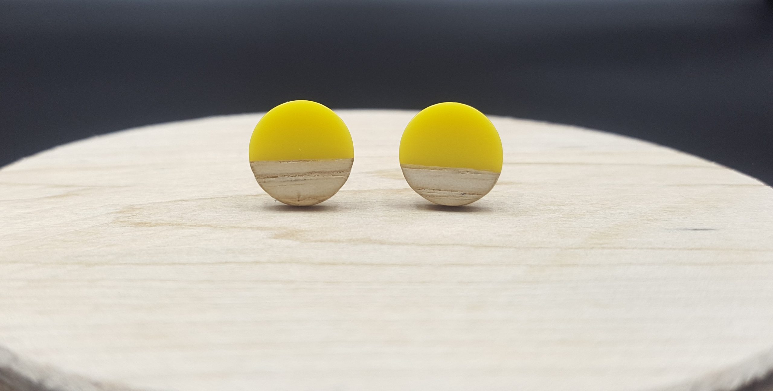 Kolczyki KÓŁKA ŻÓŁTE