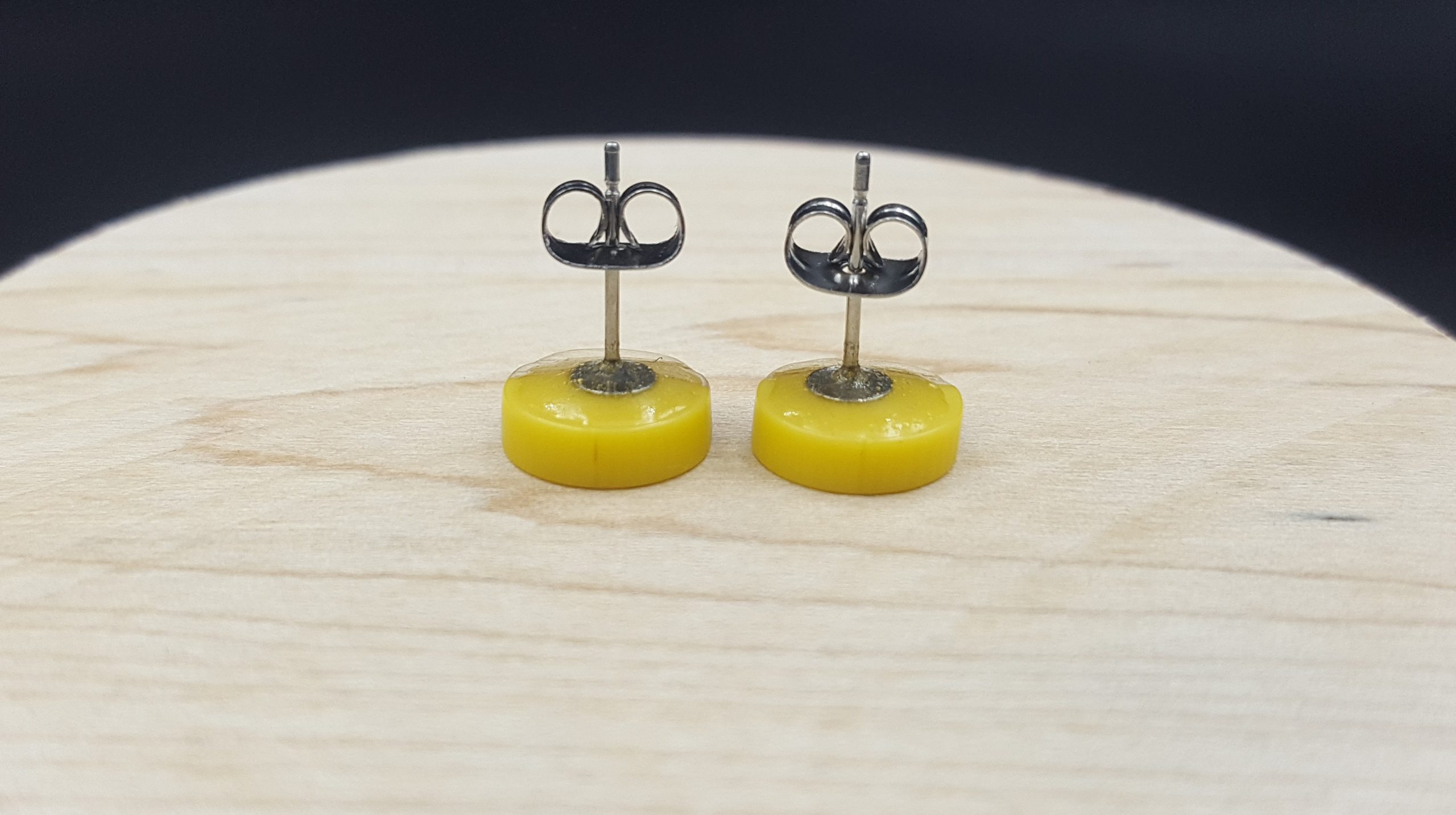 Kolczyki KÓŁKA ŻÓŁTE - obrazek 2