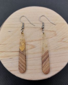 Kolczyki SOPLE ZE ZŁOTKIEM