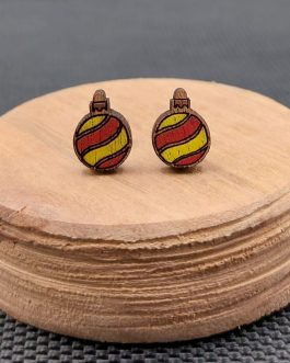 Kolczyki drewniane BOMBKI