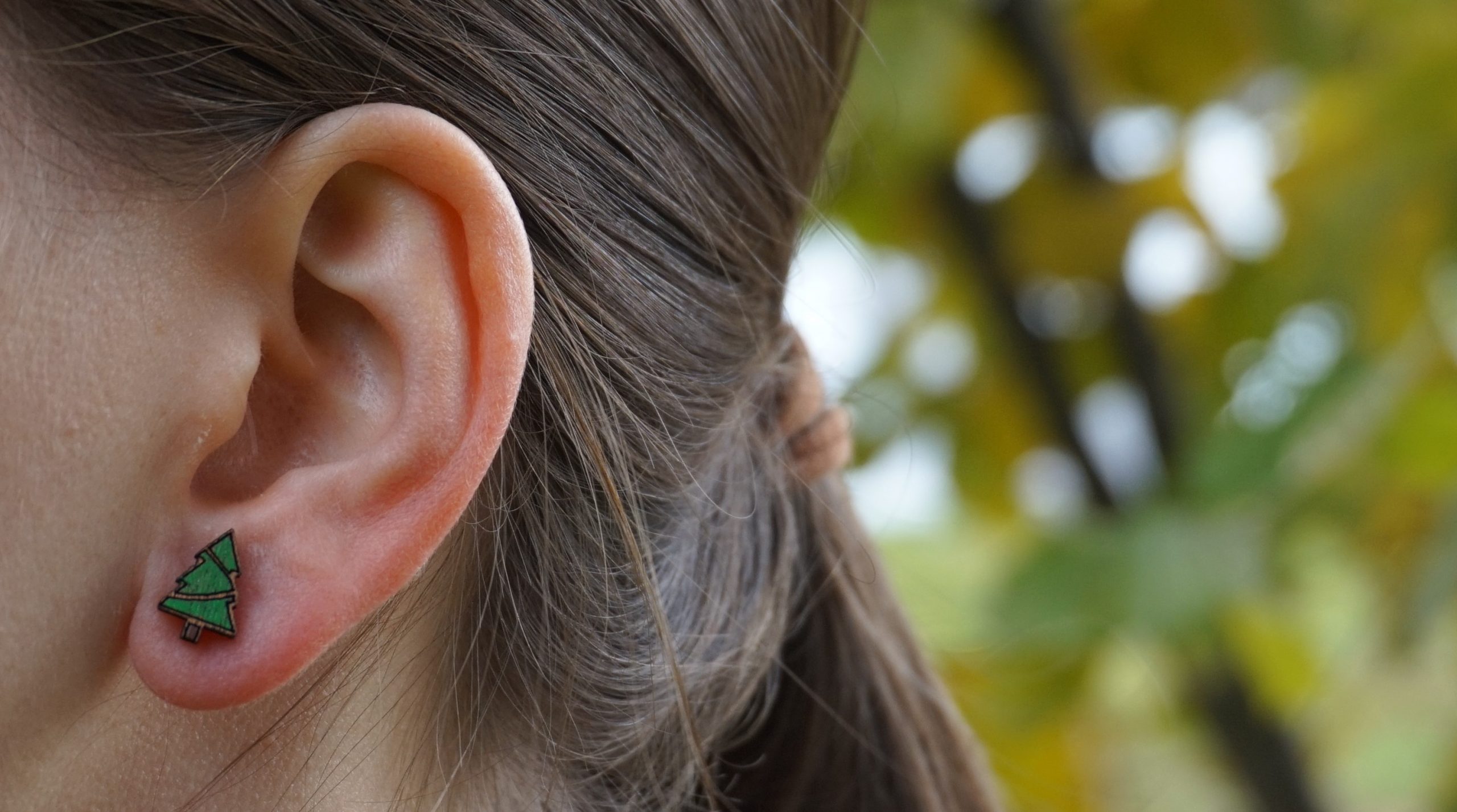 Kolczyki drewniane CHOINKI - obrazek 5