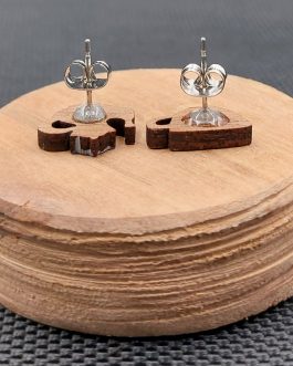 Kolczyki drewniane DZBANEK I FILIŻANKA