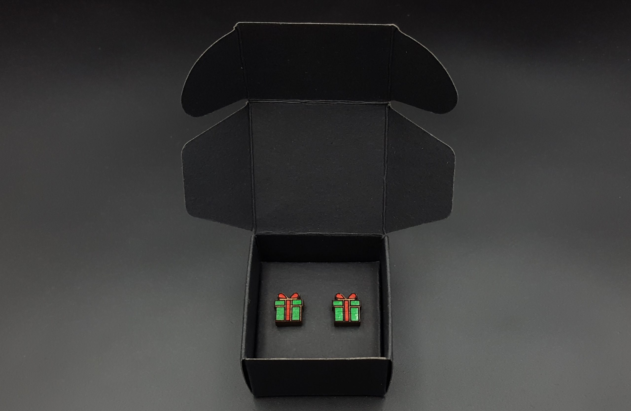 Kolczyki drewniane PREZENTY - obrazek 3