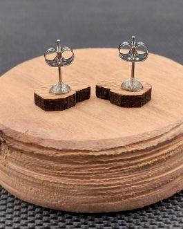 Kolczyki drewniane GŁOWA PSA