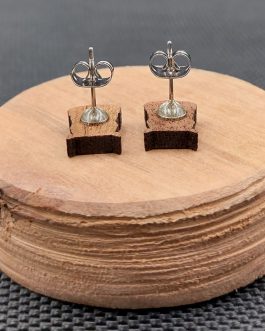 Kolczyki drewniane HIPOPOTAMY