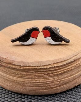 Kolczyki drewniane JASKÓŁKI