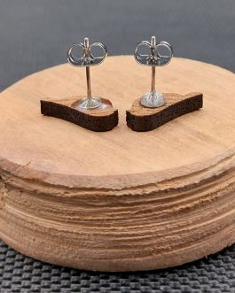 Kolczyki drewniane JASKÓŁKI