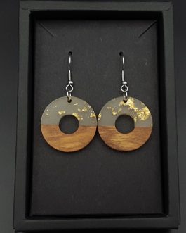 Kolczyki KÓŁKA ZE ZŁOTKIEM