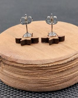 Kolczyki drewniane KROWY BIAŁE