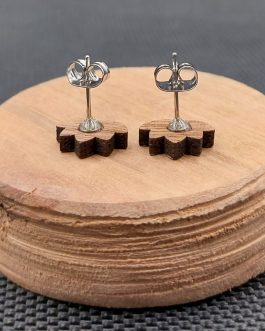 Kolczyki drewniane LILIE