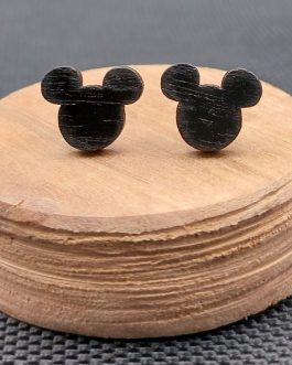 Kolczyki drewniane MYSZKI