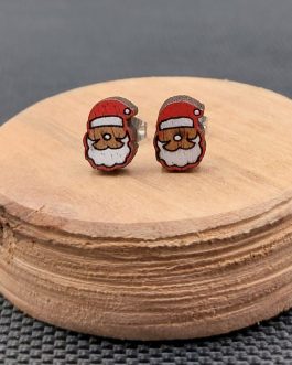 Kolczyki drewniane MIKOŁAJE