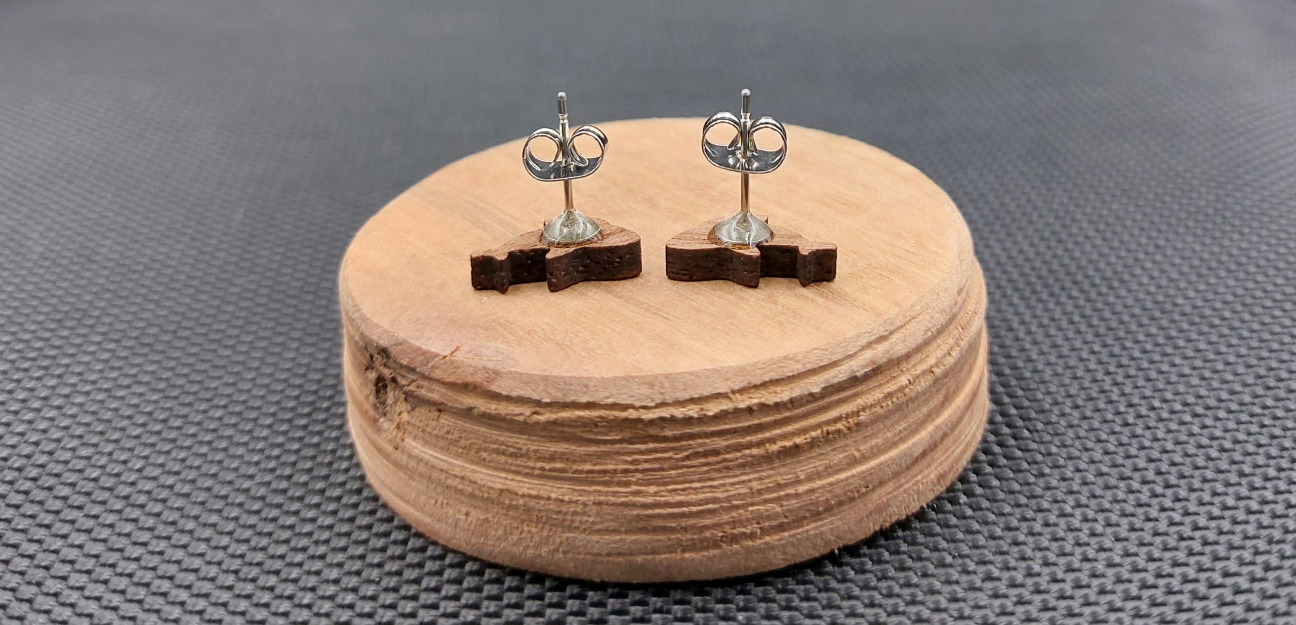 Kolczyki drewniane ORKI - obrazek 2