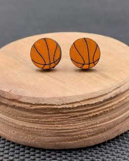 Kolczyki drewniane KOSZYKÓWKA