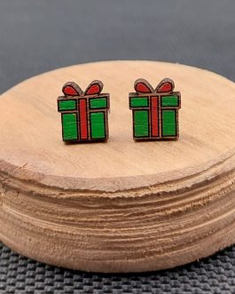Kolczyki drewniane PREZENTY