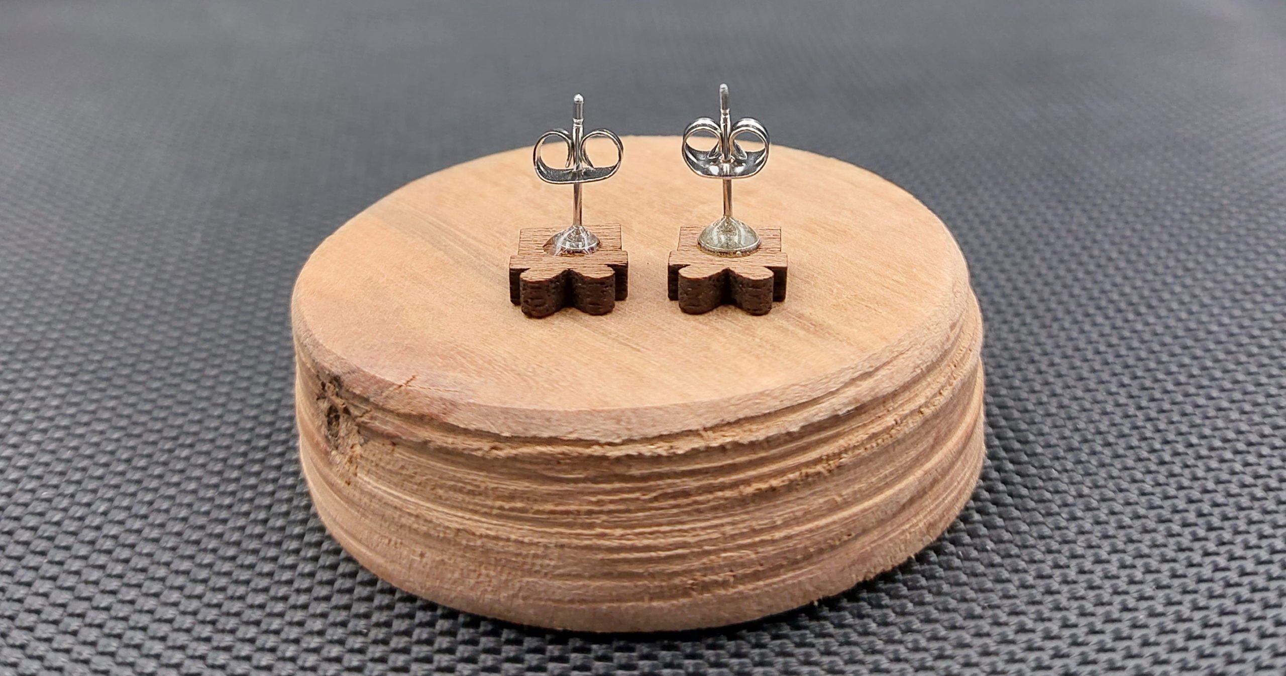 Kolczyki drewniane PREZENTY - obrazek 2