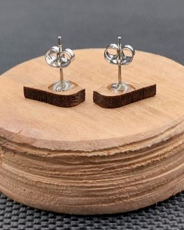 Kolczyki drewniane PTAKI CZARNE