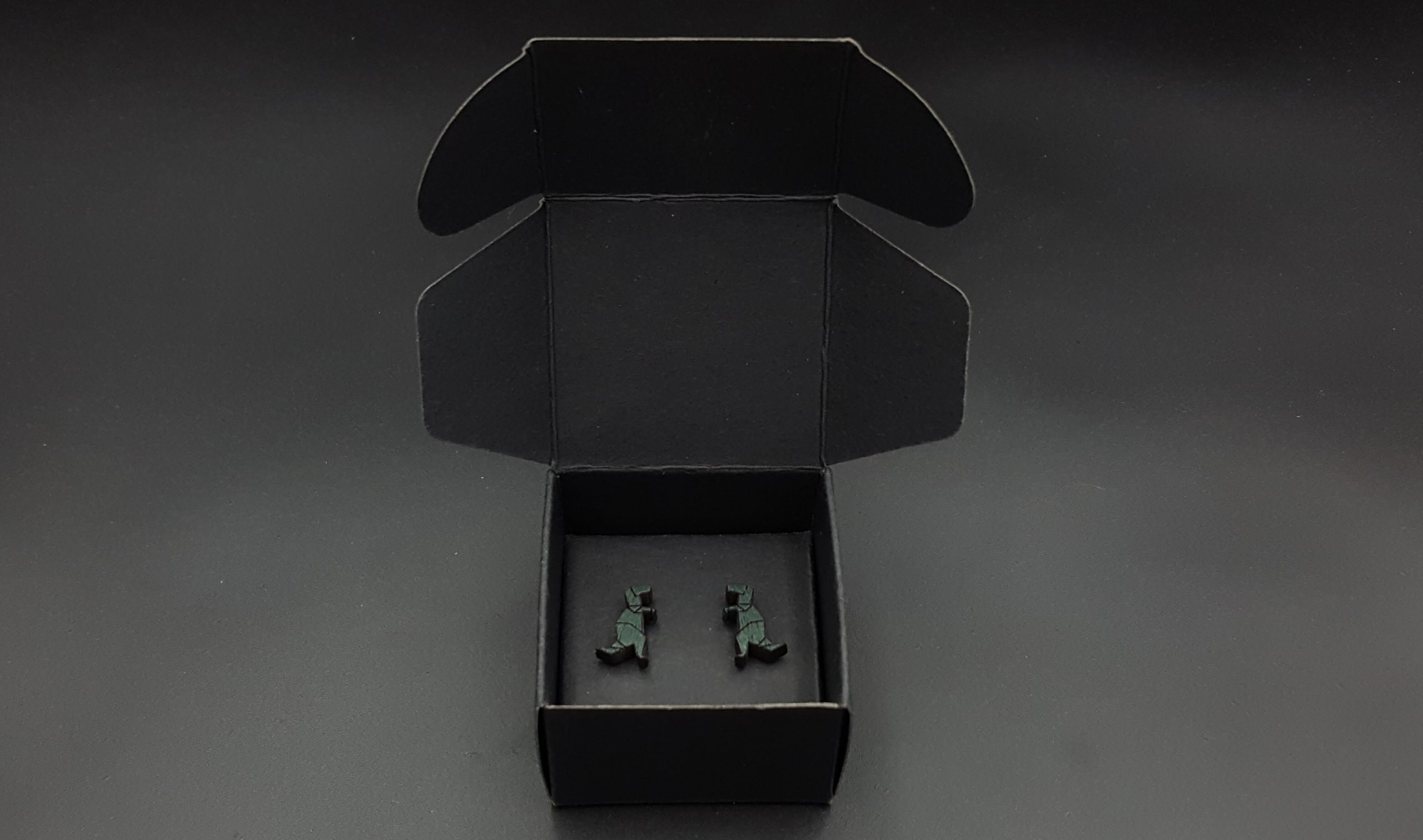 Kolczyki drewniane DINOZAURY T-REX - obrazek 3