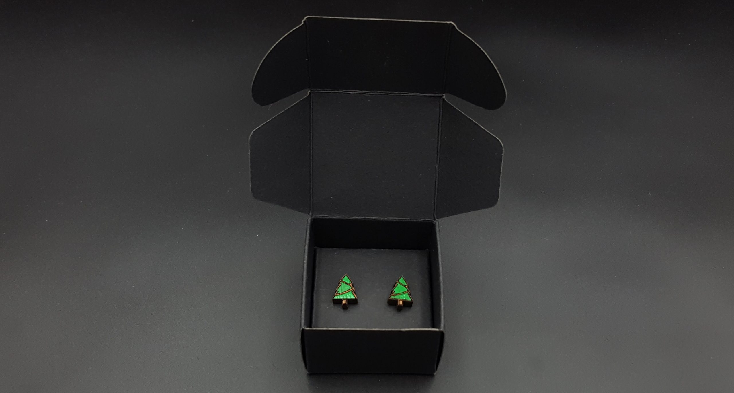 Kolczyki drewniane CHOINKI - obrazek 3