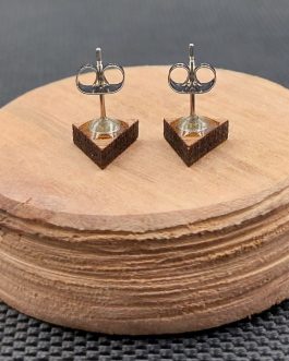 Kolczyki drewniane ASYMETRYCZNE TRÓJKĄTY