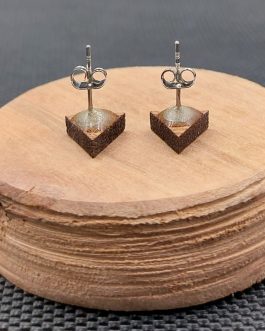 Kolczyki drewniane TRÓJKĄTY