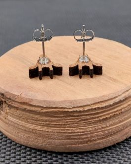 Kolczyki drewniane ŻYRAFY