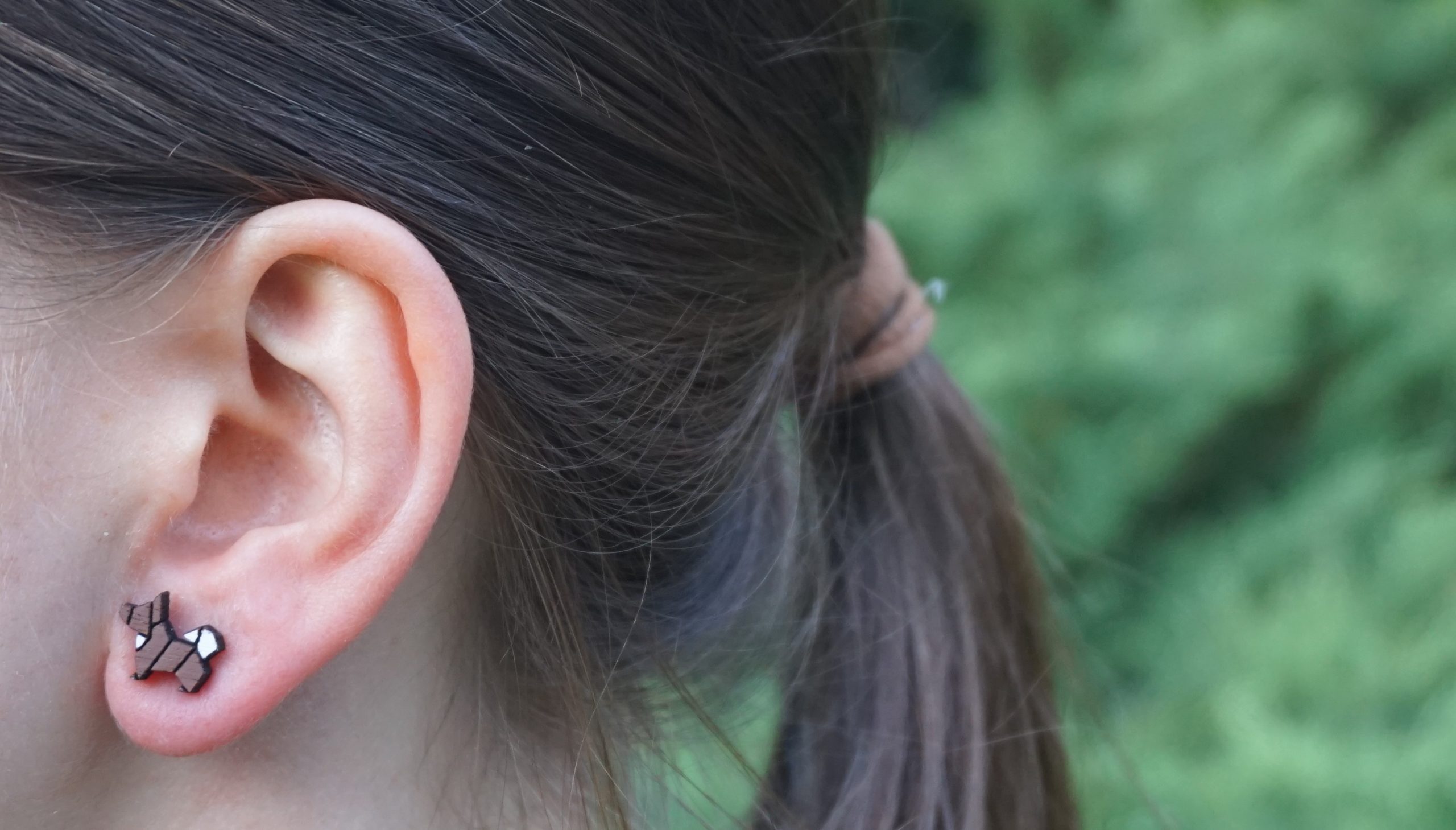 Kolczyki drewniane PSY - obrazek 5